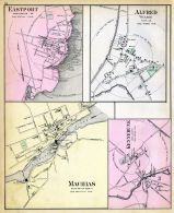 Eastport, Machias, Alfred, Kennebunk, Maine State Atlas 1884